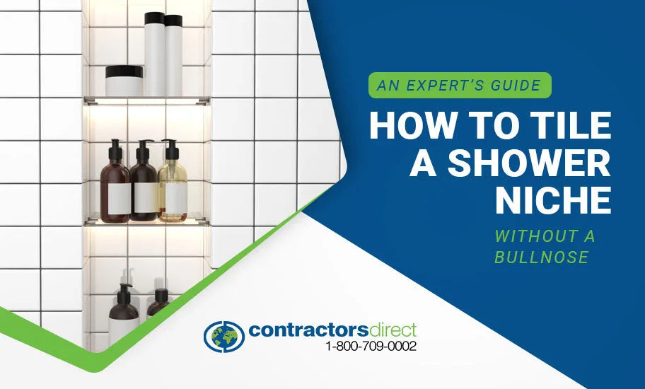 an experts guide on how to tile a shower niche without a bullnose