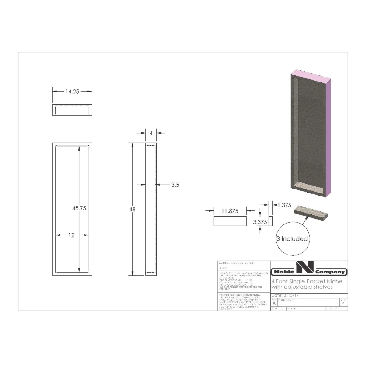 Noble Showe Niche 2943