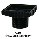 ebbe riser with flexible hair trap and construction plug included with drains