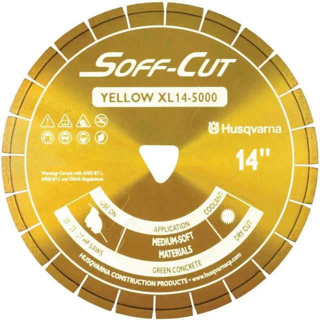 Husqvarna Soff-Cut Excel 5000 Yellow Ultra Early Saw Blade