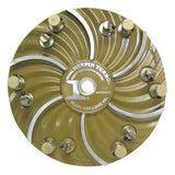 Pearl Abrasive Hexpin 15 inch Plate with EZ Pads