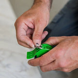 pass the metal part of the strap in and out to clean any burs left from the mold and the stainless steel inserts will slip in with ease