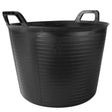 88773 Rubi FLEXTUB 10.5 Gallon Black Plastic Tub For mixing large quantity of thinset and other setting materials, Flexible plastic