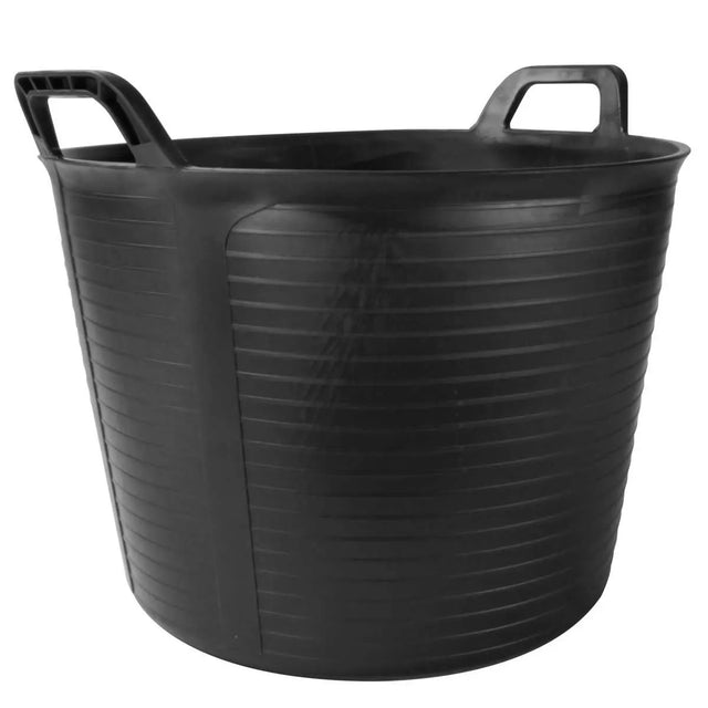 88773 Rubi FLEXTUB 10.5 Gallon Black Plastic Tub For mixing large quantity of thinset and other setting materials, Flexible plastic