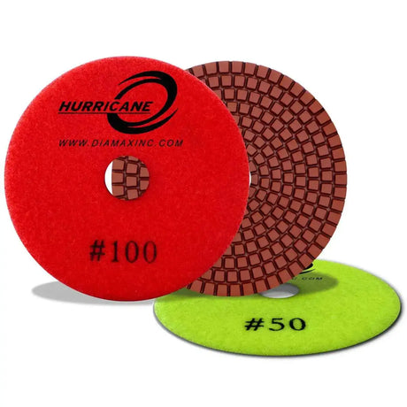 Diamax Hurricane 4 inch Wet Polishing Pads RE Series