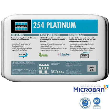 Laticrete 254 Platinum mortar with Microban