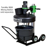 CS Unitec Eibenstock Big Wheel Cart with 2 Wheels for TwinMix 1800 Mixing Station features 2 large wheels for improved mobility on tough terrain