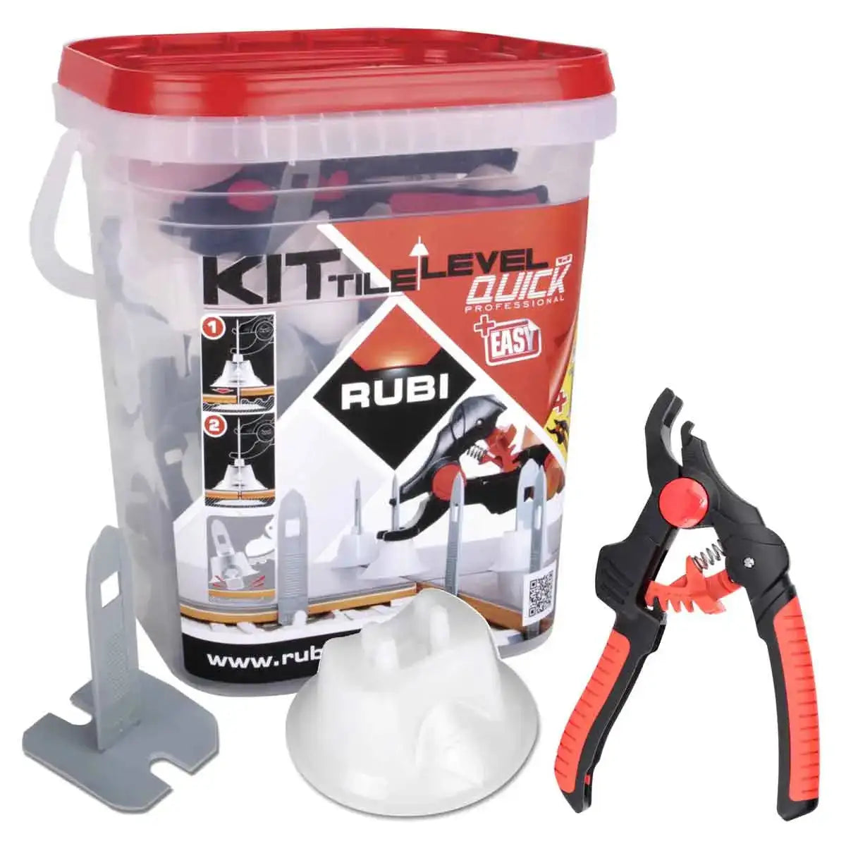 02941 Rubi Tile Level Quick Kit pliers caps and straps lippage free floor