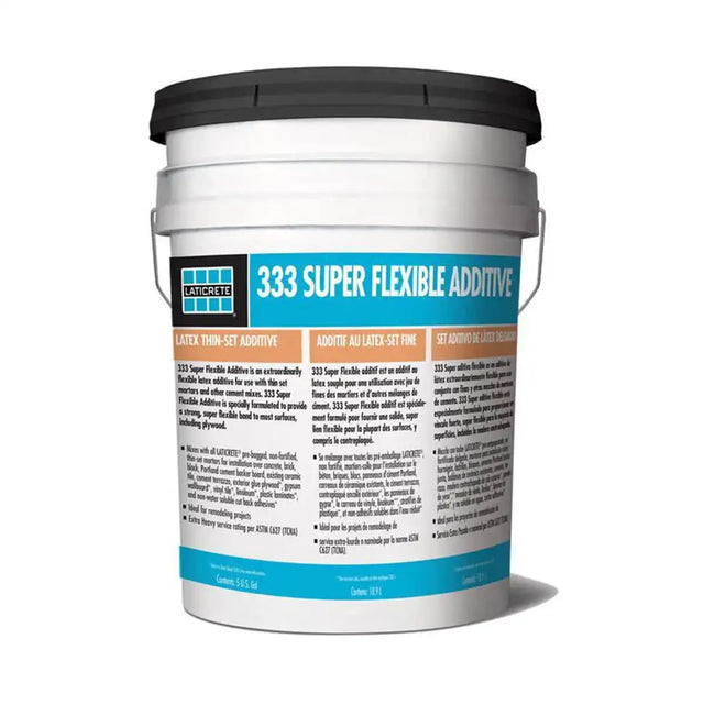 0333-0005-2 laticrete 333 super flexible additive 5 gals use with thin set mortars and other cement mixes