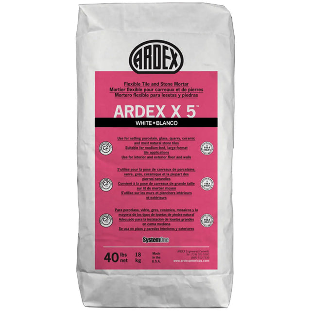 X5WHITE Ardex X5 Flexible mortar