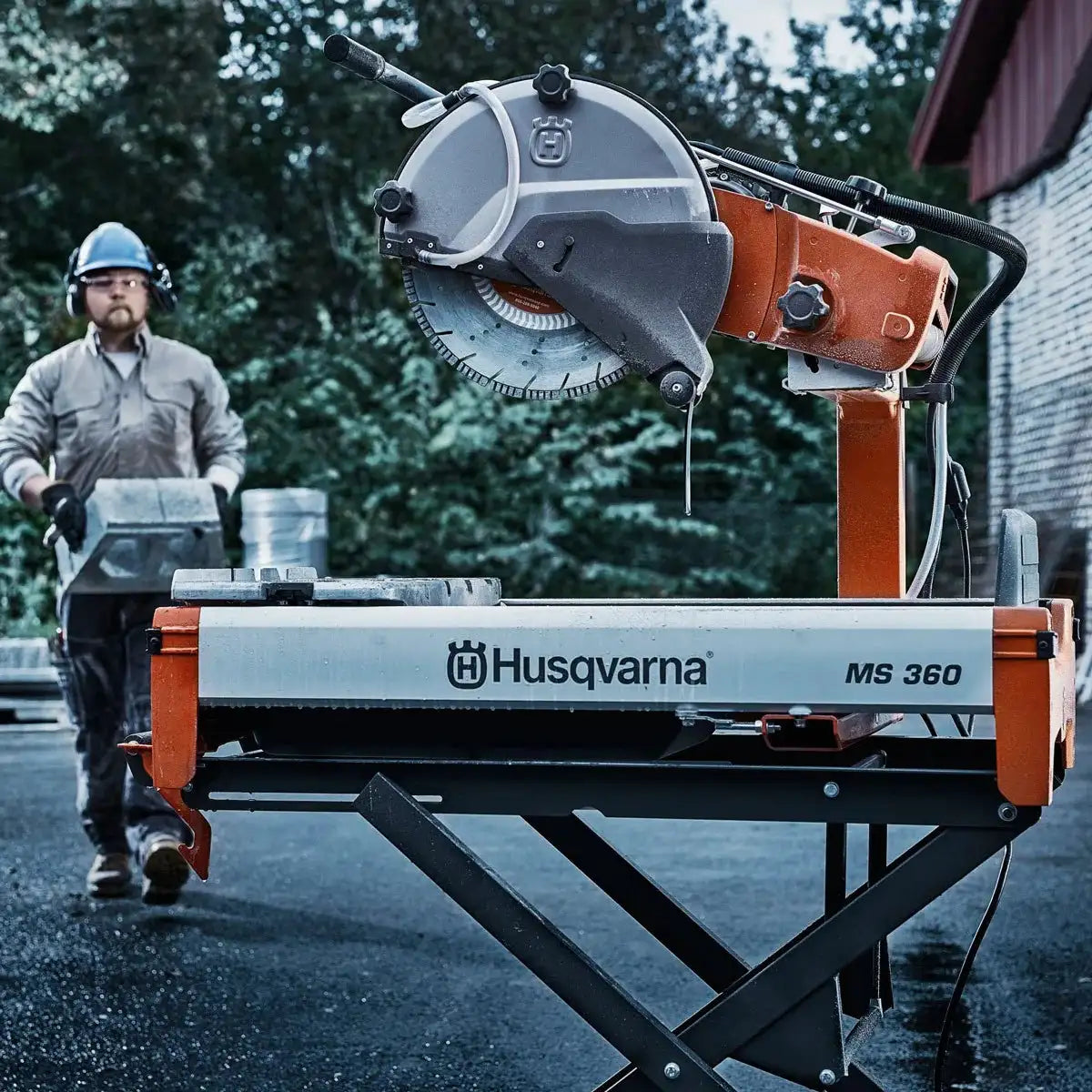 Husqvarna MS 360 jobsite brick and block cutting electric motor