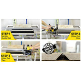 Steps for setting up Alpha Tools Miter Cutting Kit