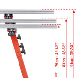 Montolit Large Format Tile Slab Work Bench Each leg can be adjusted for an ideal working level