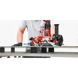 TCWBK20SC Raimondi Supports Cylinders perform cuts with angle grinder in every direction without touching the aluminum worktop of the work bench