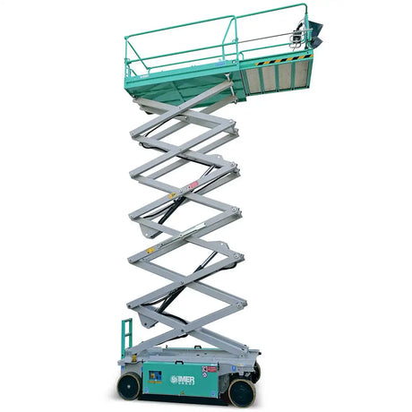 Imer IM 4752 Electric Scissor Aerial Lift platform and scissor extended