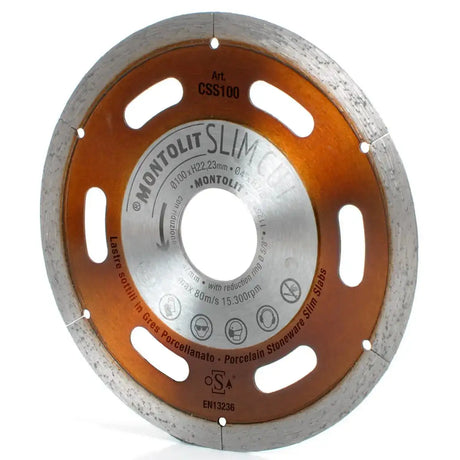 CSS100 Montolit Super Thin diamond Blade for Thin Panel Tile porcelain gauge tile