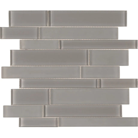 Brilliance Gray Linear Mosaic Mixed Tile