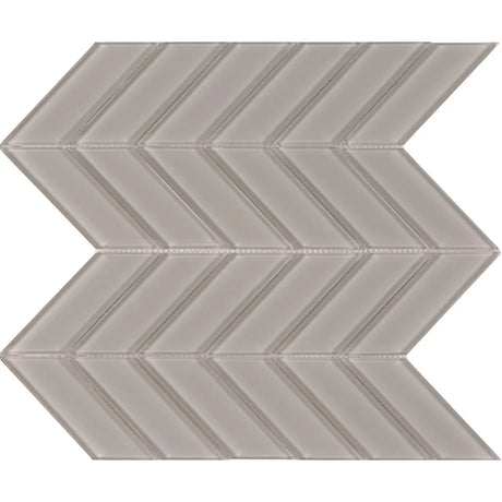 Brilliance Taupe Chevron Mosaic Tile