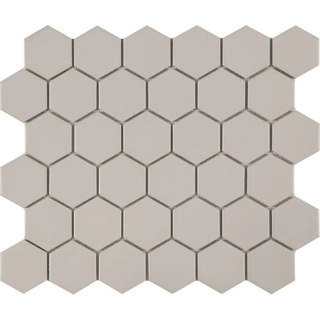 Foundation Gray Hexagon Mosaic Tile