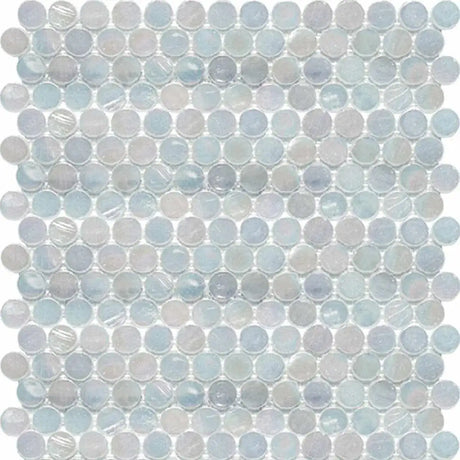 Interglass Penny Rounds White Mosaic Tile