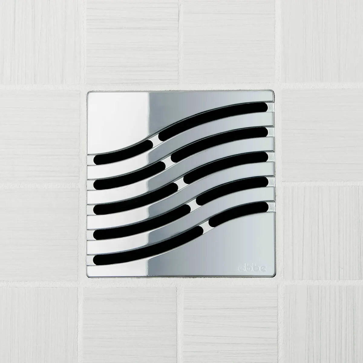 Ebbe UNIQUE Diamond Shower Drain Cover, Brushed Nickel Finish