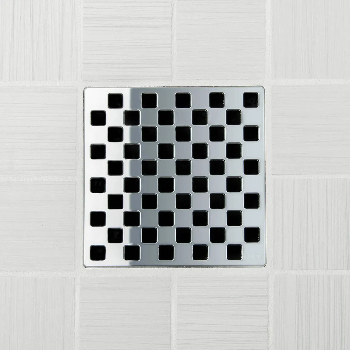 Ebbe UNIQUE Navajo Shower Drain Cover, Brushed Nickel Finish