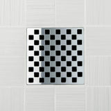 Ebbe UNIQUE Navajo Shower Drain Cover, Brushed Nickel Finish