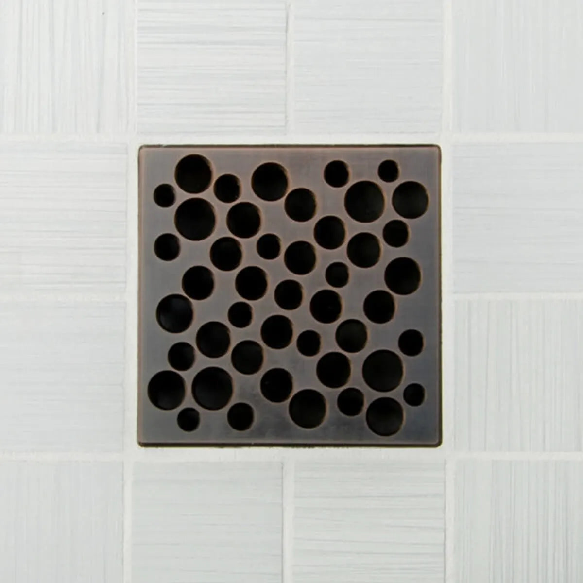 Ebbe UNIQUE Tsunami Shower Drain Cover, Oil Rubbed Bronze Finish