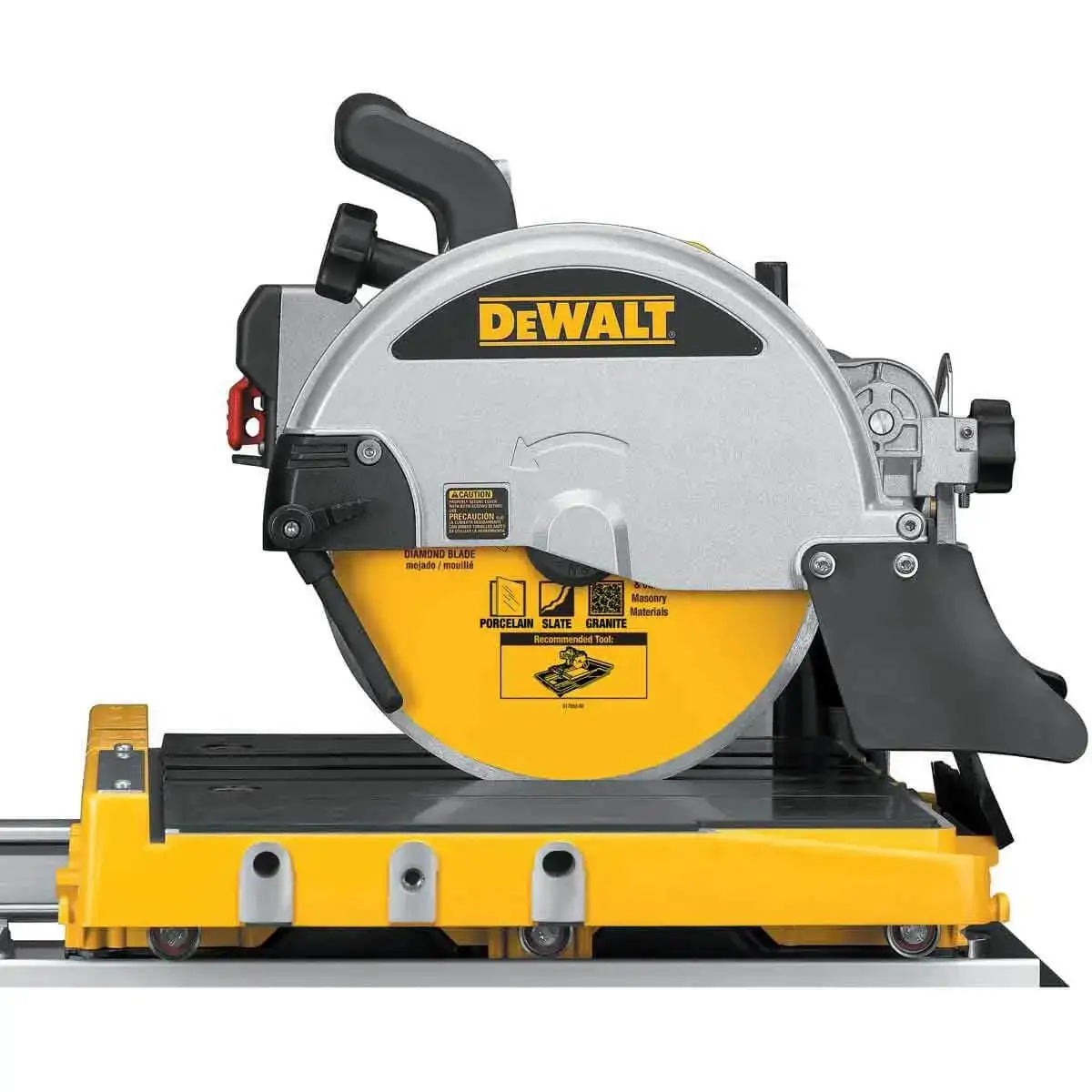 Dewalt Tile Saw close up side view