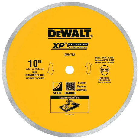 Dewalt DW4762 Wet tile saw Porcelain Blade