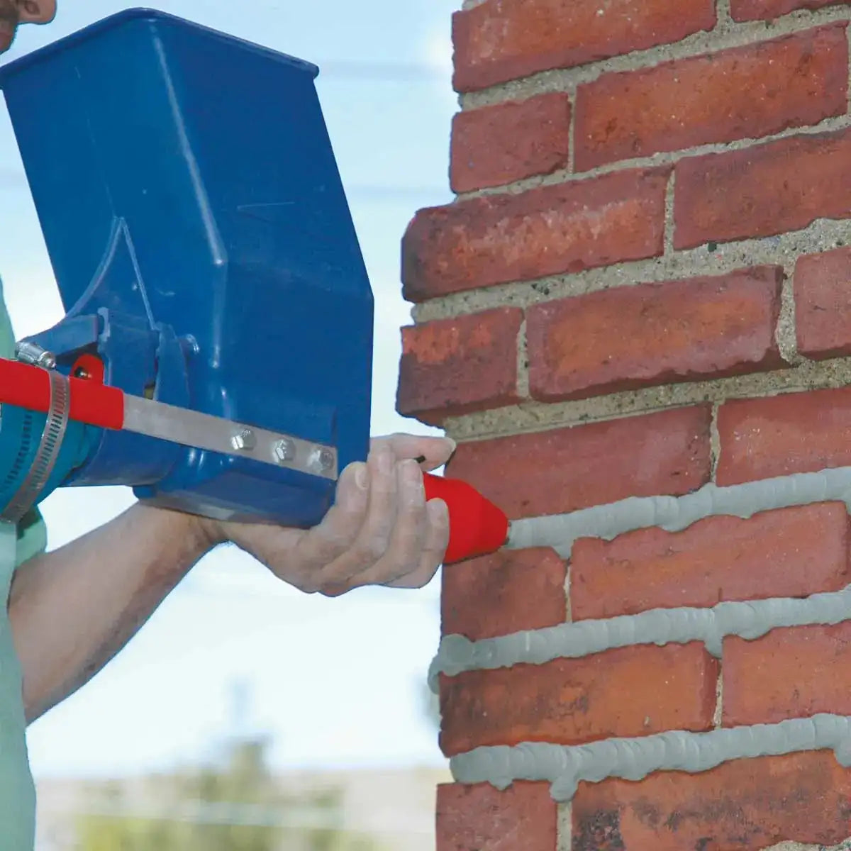 Tuck Pointing Brick with Quikpoint Mortar Gun