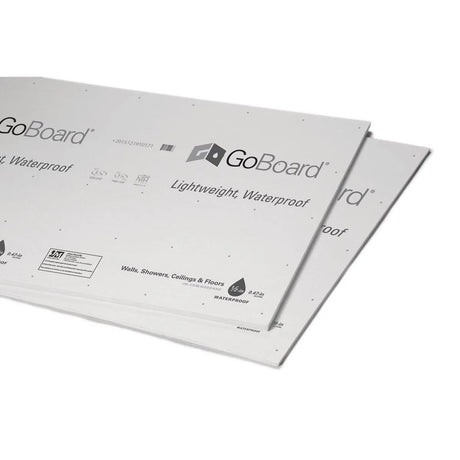 90030141 Go Board Backer Board 1/2" x 3' x 5' durable, ultra-lightweight, waterproof tile backer board