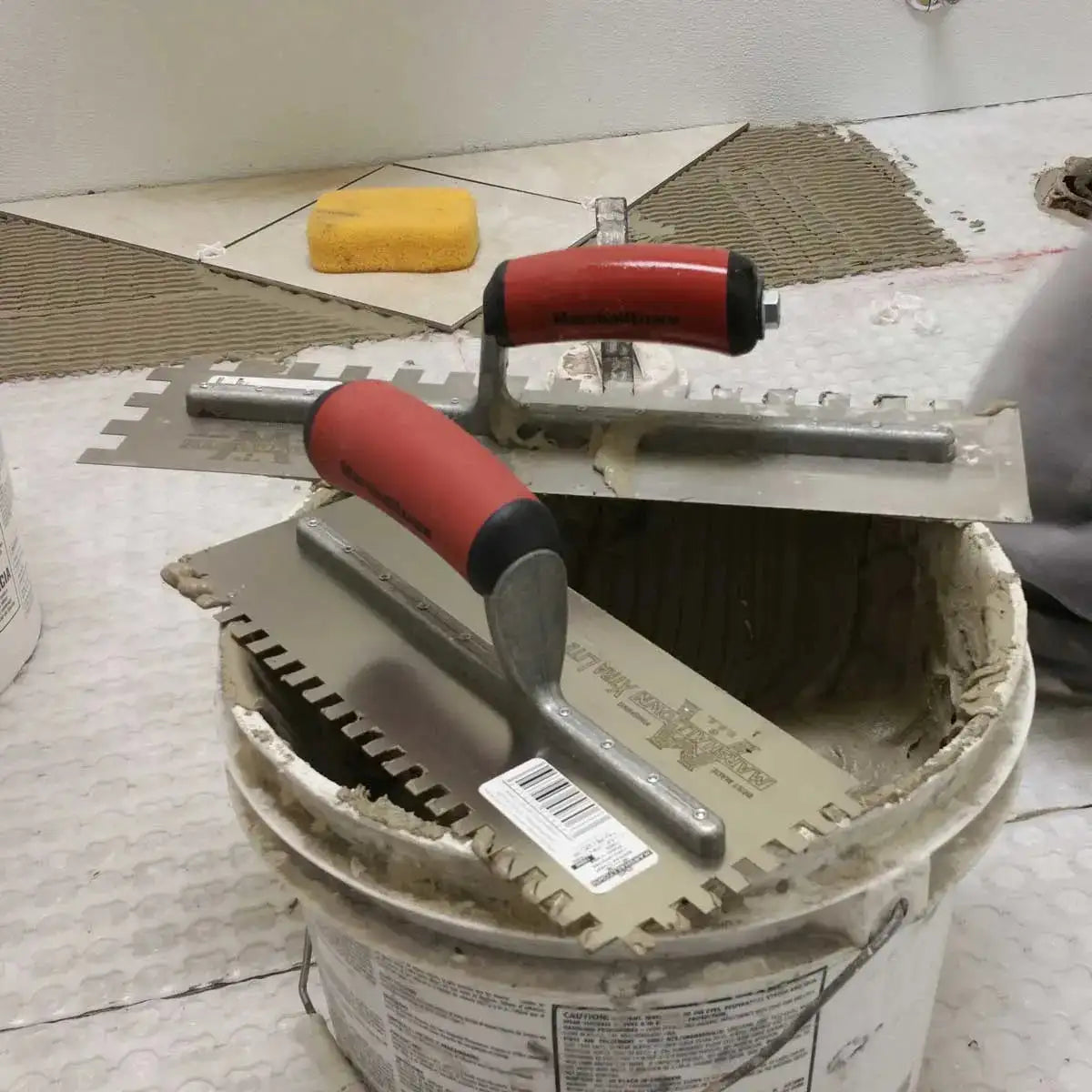 Marshalltown Durasoft Handle Trowels for Installing Tile