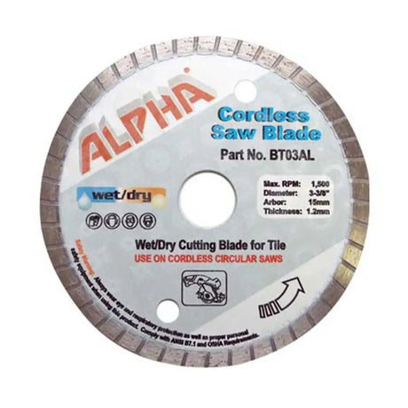 Alpha BT03AL Cordless Saw Blade