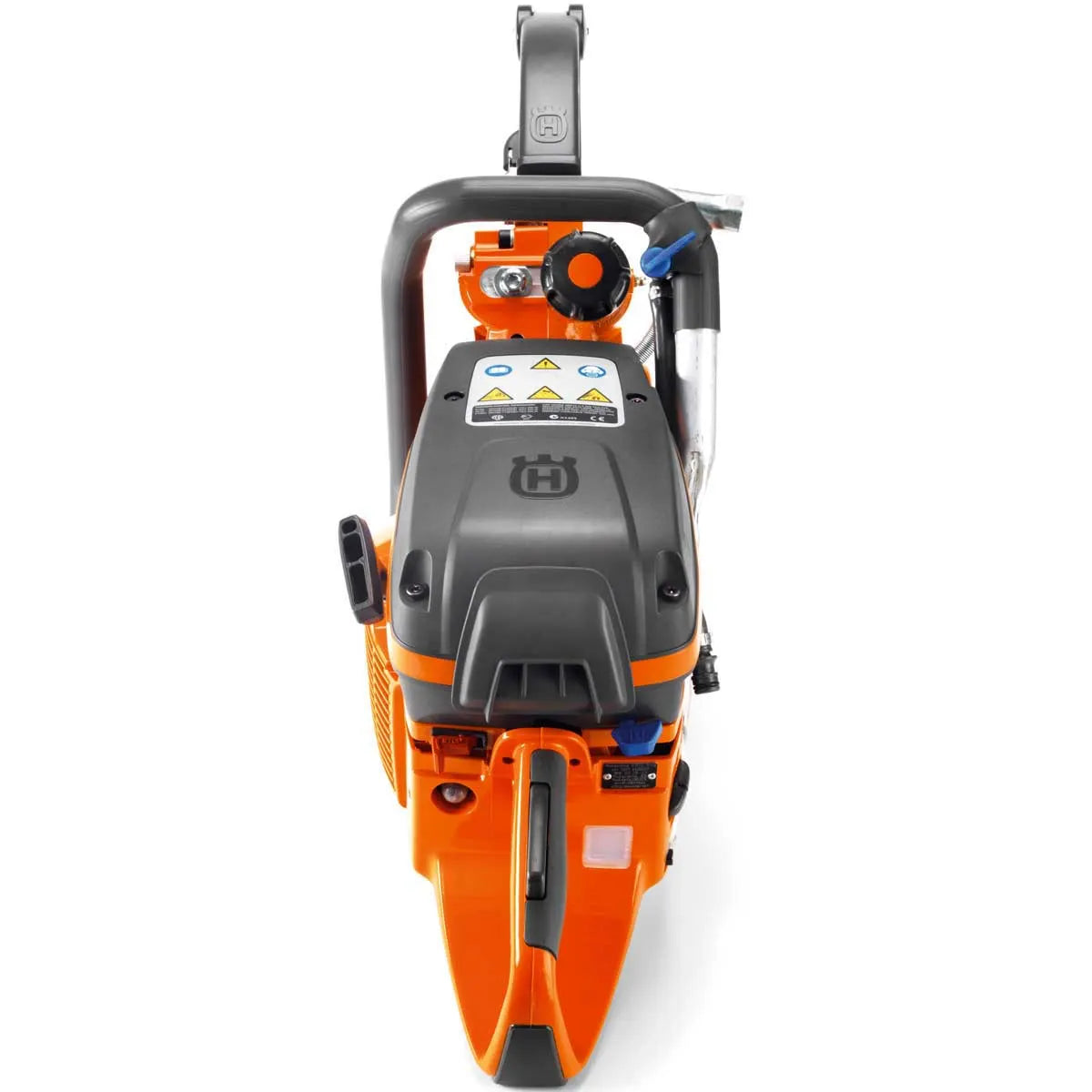 Husqvarna K970 Ring Saw petrol concrete ring saw cut through walls, ceilings and floors from one side. Since the widest part of the cutting blade is inside the material, over cutting in the corn