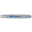 husqvarna 14 inch narrow kerf guide chainsaw bar, 3/8 in pitch, .043 in gauge, 52 drive links