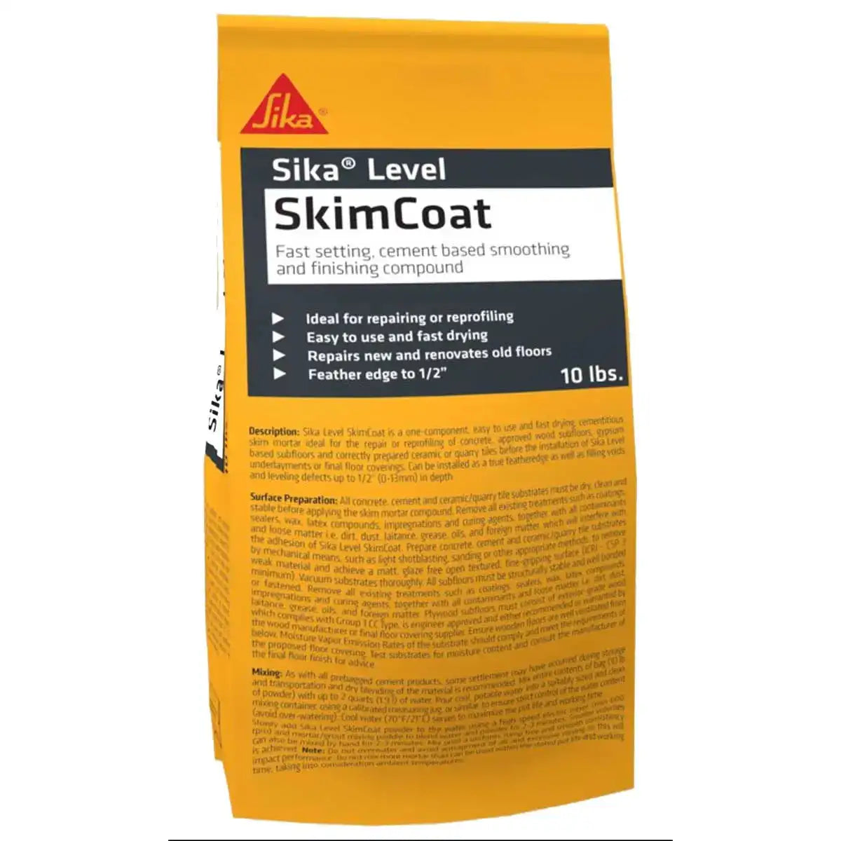 Sika Level SkimCoat Smoothing and Finishing Compound