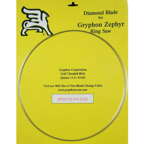 gryphon zephyr diamond blade standard, separating, fine, super power ring saw