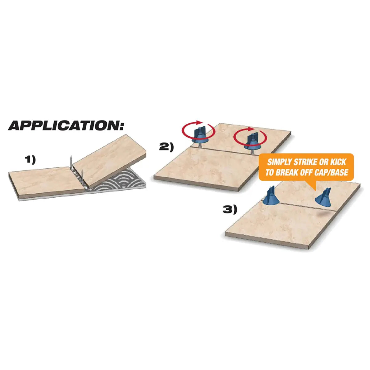 Primo Tools - Vortex Leveling System - 1/8" Base - Application