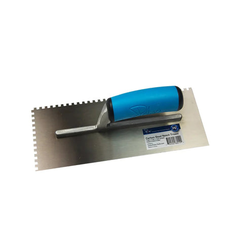 Primo Tools - WR86CG - 11/64" Square - Carbon Steel Notch Trowel with Soft Grip Handle