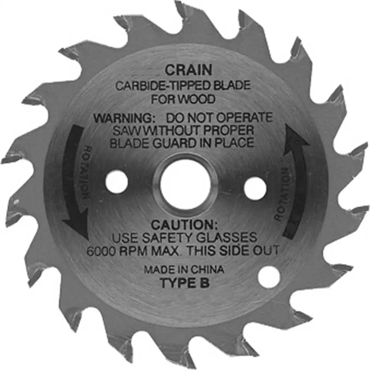 788 Crain 2-3/4 in. Carbide Tipped Steel Blade 2-3/4 in. repl blade for the Crain Toekick saw, Depth of cut 3/8 in.