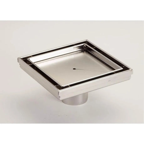 ACO Plus - 6 x 6 PointDrain, Tile-In, Brushed Stainless