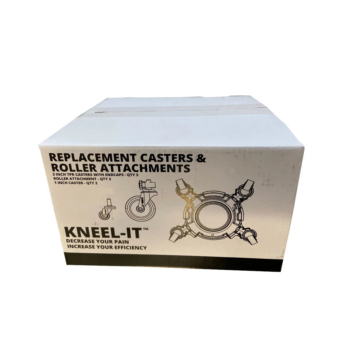 Kneel it Nylon Casters Kit Box