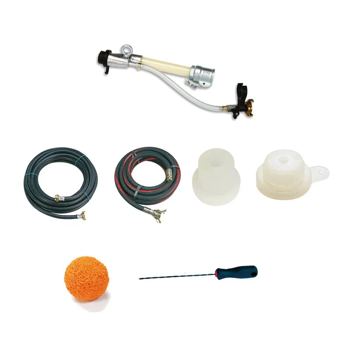 Imer Spray Gun Kit with Hose, Couplings and Sponge