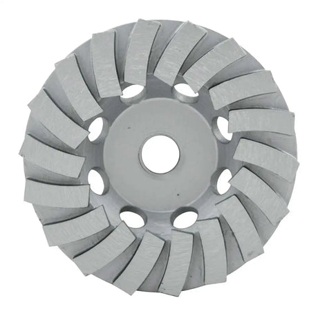 SPPSTC4N18, lackmond 5" SPP Series Segmented Turbo Cup Wheel, diamond cup wheel, smooth concrete grinder, concrete removal cup wheel, diagonal segments cup wheel, diamond cup wheel