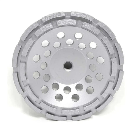 Lackmond 7" SPP Series Double Row Cup Wheel, grinding concrete, wet and dry cup wheel, 7 inches concrete polisher, stone aggregates remover, SPPGC7DN