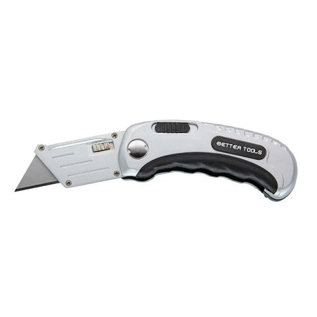 Better Tools Folding Lock-Back Utility Knife, knife for boxes, carpet tools, cutting blades, better tools folding cutter, 70510