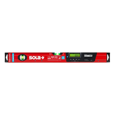 Sola Big Red Digital Magnetic Levels w/ Bluetooth, levels with magnet, bubble levels, level tools, sola level, keson bubble levels, bluetooth levels