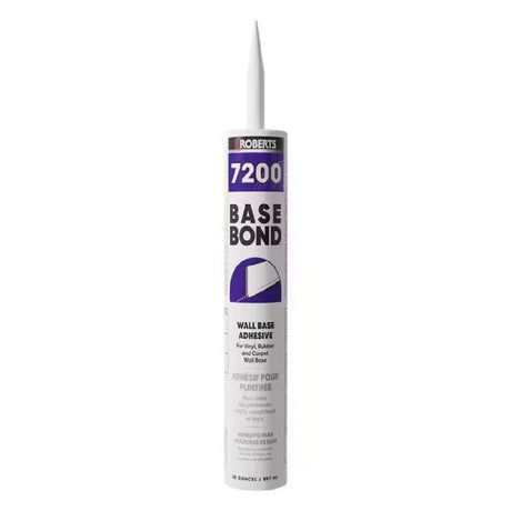 Roberts 7200-30C, base bond wall base adhesive, 30 oz tube wood glue, flooring adhesive, roberts vinyl tools