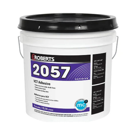 Roberts 4 Gallon VCT-EZ Vinyl Composition Tile Adhesive, Roberts 2057-4, vinyl adhesive, vinyl composite tile glue, flooring tools